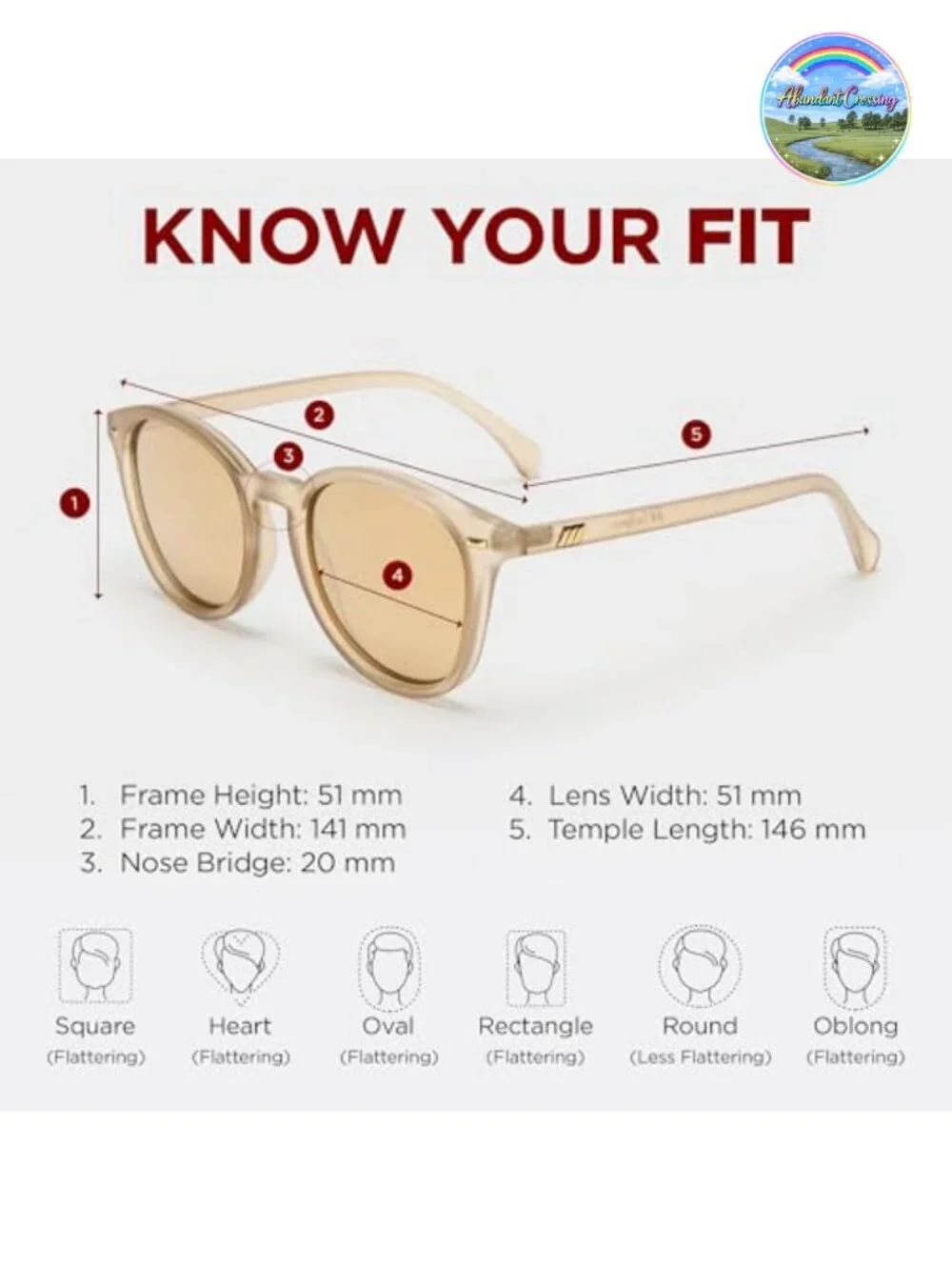 Round Frame Sunglasses Lightweight Shatterproof Lenses Unisex Classic Style